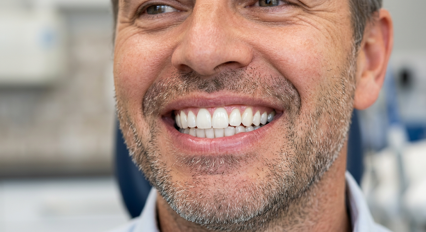After Professional whitening