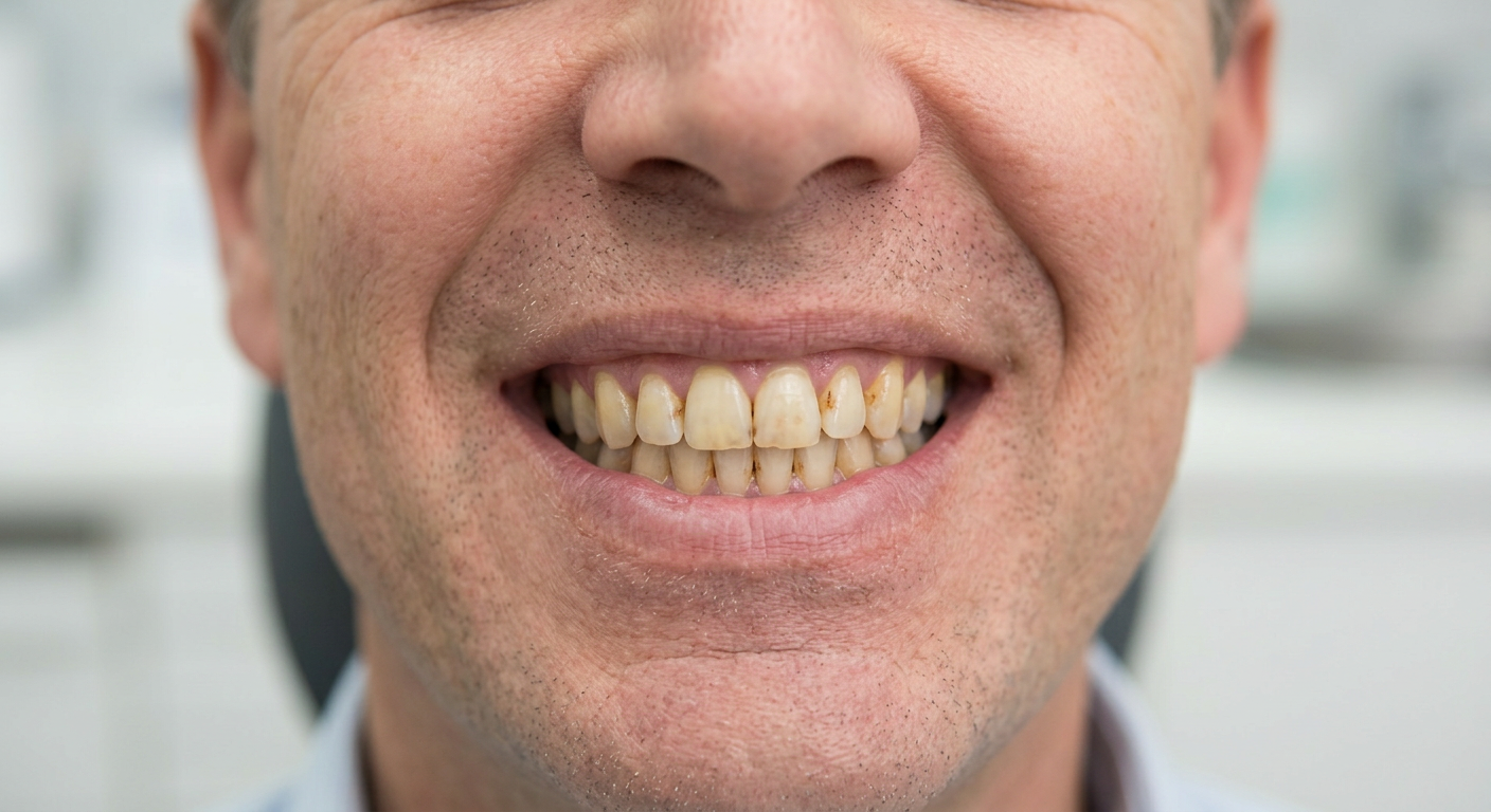 Before Professional whitening